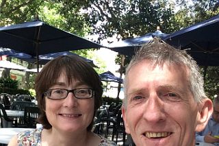 12 Charlotte And Jerome Ryan Enjoying Coffee At Cafe La Biele In Recoleta Buenos Aires